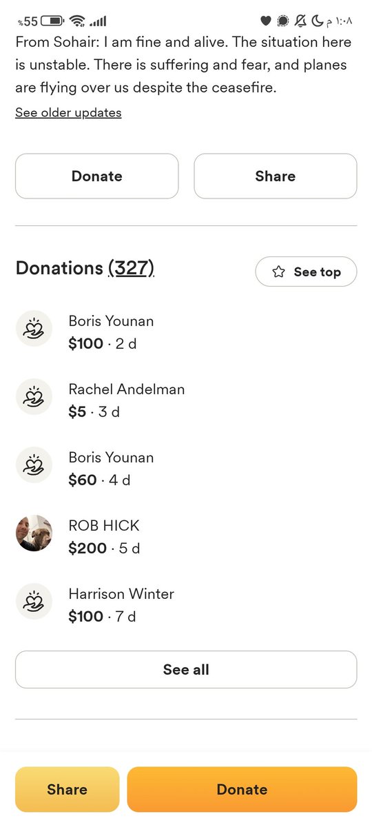 Oh no! It's been 2 days and no one has donated Can you really let my family suffer in Gaza facing starvation and shortages? Don't let silence be the answer be the one who makes a difference Donate; your support could be the hope they so desperately need!🙏
gofund.me/a6672651