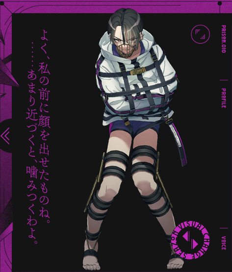 Shadiest_Artist's tweet photo. KOTOKO

Muzzled and bound, having been deemed guilty and a "threat" to the prisoners. Angry/betrayed glare directed at the viewer/Es. Lost access to her weapons, but instead has mechanisms on her legs and ankles, as though to control how she stands in case she makes a move https://t.co/u6B4Trdkgx