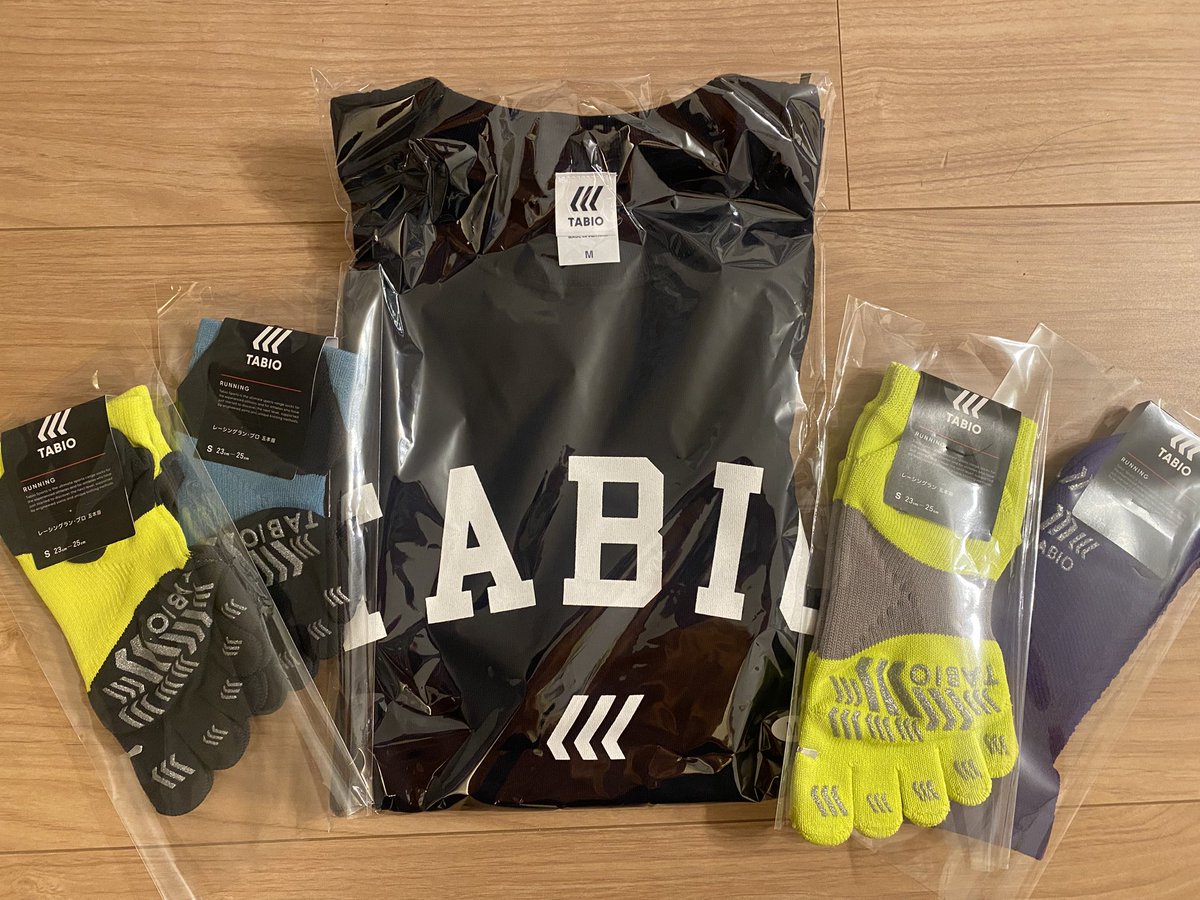 タビオランニングクラブのソックスとロンTが届きました！
まずは今週末のハーフでPB目指します！

#タビオランニングクラブ
#タビオとともにゴールへ