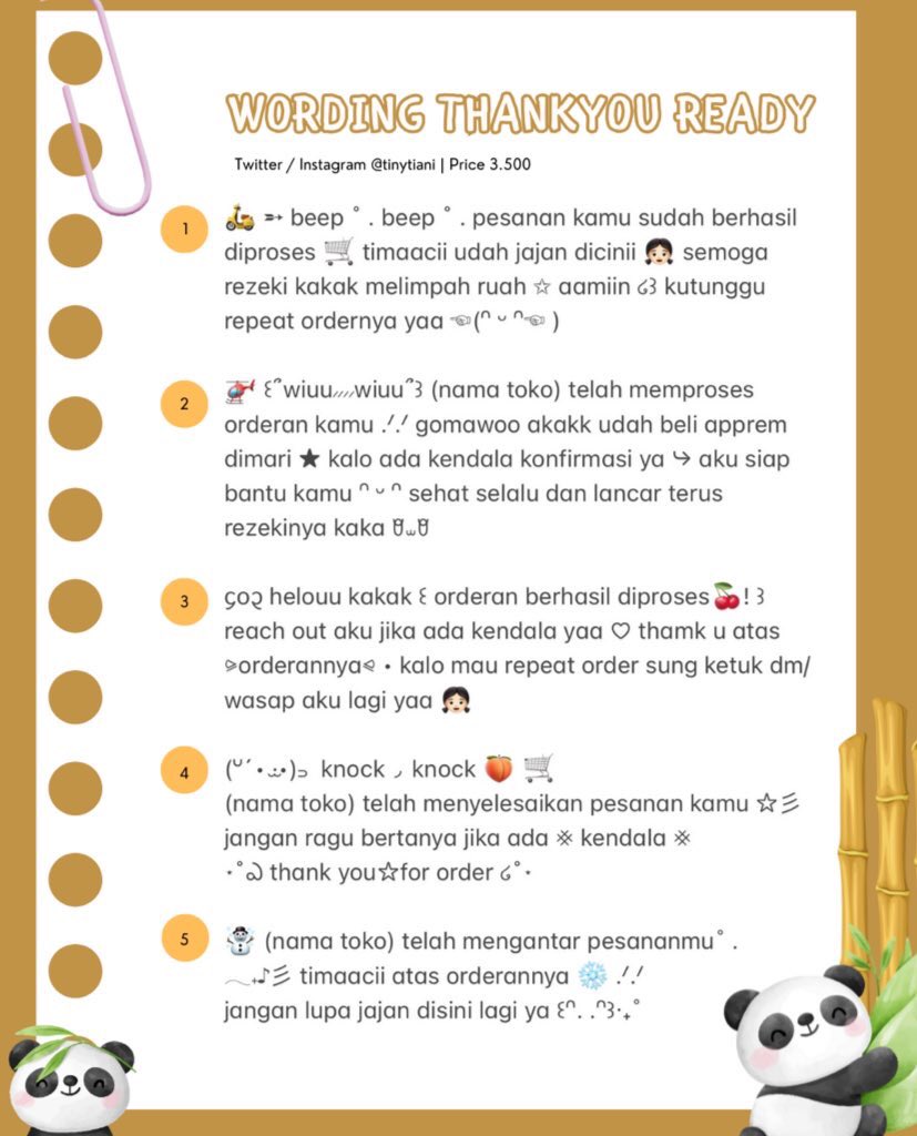 tinytiani's tweet image. [HELP RETWEET PWISS] 

Bantu Abisini Stock Wordingku ૮꒰ ˶• ༝ •˶꒱ა  🍒

Tia ridi stock wording thankyou untuk BA nih.
Silahkan dibeli ♡

🛒 : Price 3.000 (masih avail semua ya)
🛒 : Payment (qris, spay, seabank) 

#zonauang #zonaba