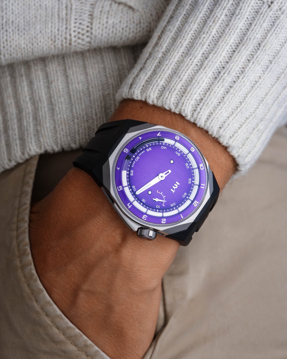 HYT’s T1 Millésime Edition in purple embodies the fusion of haute horlogerie and pioneering fluidic time technology. A watch where time doesn’t just tick—it flows. Available for a limited time.