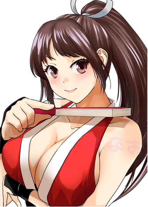 不知火舞さんを描きました。今でも魅力あるデザインですね(*'ω`)#不知火舞 