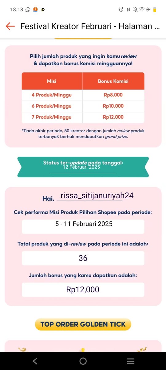 SJanuriyah's tweet photo. Yang lagi ikut kompetisi udh keluar nih hasilnya coba cek gaes di akun kalian
https://t.co/IcRFI9QYpy https://t.co/ETGTZWOqbW