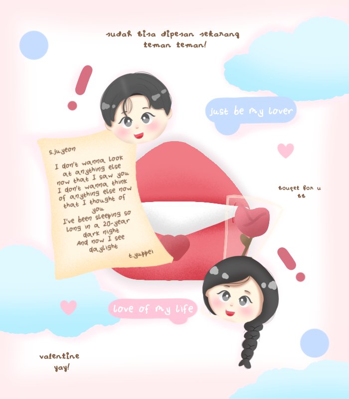 YuppeI's tweet image. valentine yay!— help repost iaa🍫⭐

haloo aku bawa 12 layout chibi ready stock dengan harga 24k get 2 ava ya guys:3 free untuk retext jugaa, lessgoo jajank🙋🏻

#zonanuang #zonajajan