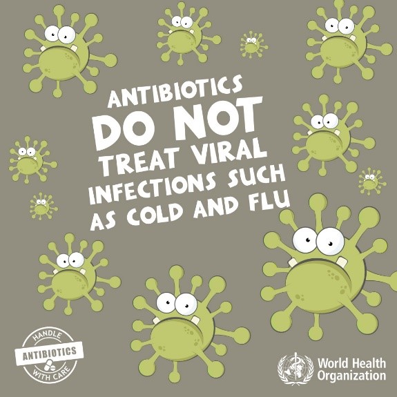 OMSRDCONGO's tweet image. #LeSaviezVous? Les #antibiotiques ne traitent pas les infections virales telles que le #rhume et la #grippe 🤧. 

Demandez toujours conseil à un professionnel de la santé qualifié avant de prendre des antibiotiques.