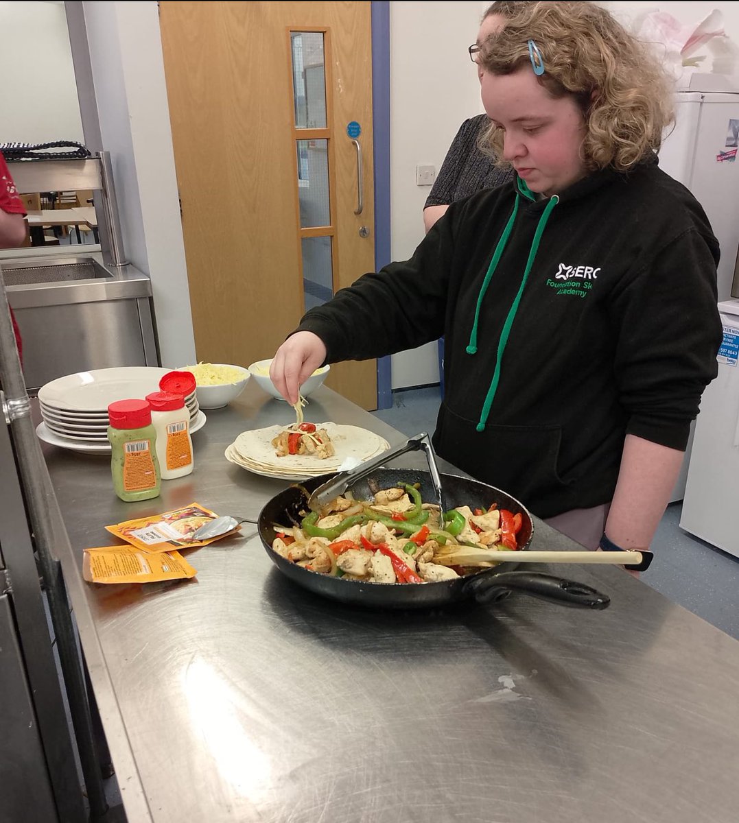Developing practical life skills, cooking healthy meals, and growing confidence at our new Lifehack Club in Bangor. 
Small steps making a big impact. 🥗 
#LifehackClub #WeAreOrchardville #LiveLearnWork
