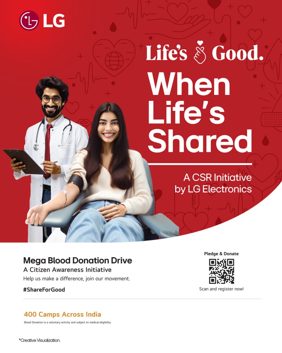 Worth Sharing! 
Pledge and Donate

<a href="/LGIndia/">LG India</a>
