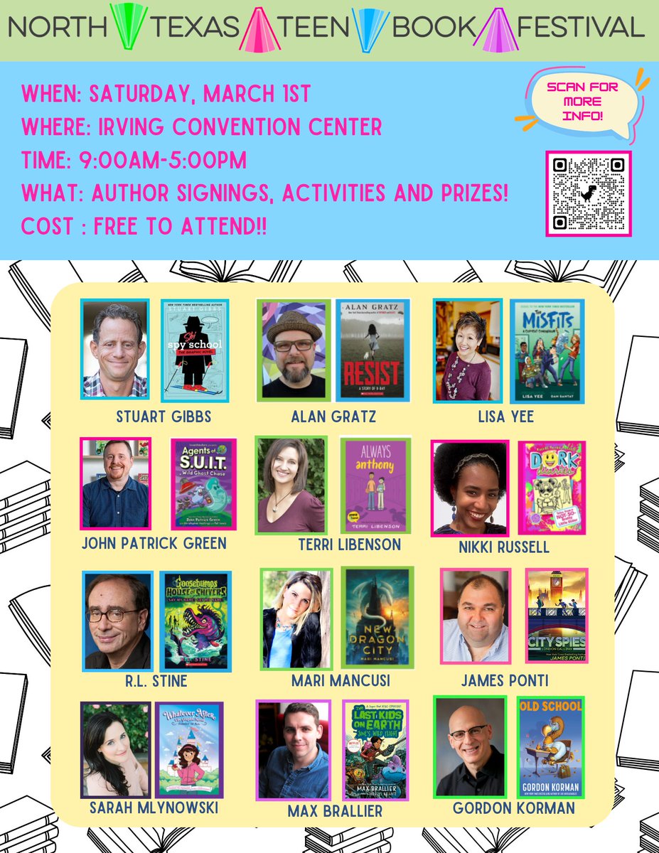 The North Texas Teen Book Festival is coming to the Irving Convention Center on Saturday, March 1st! Free for families to attend. There will be author panels, activities with prizes, and book signings. <a href="/NTTBFest/">North Texas Teen Book Festival</a> <a href="/gowilsonrangers/">Wilson Elementary</a>