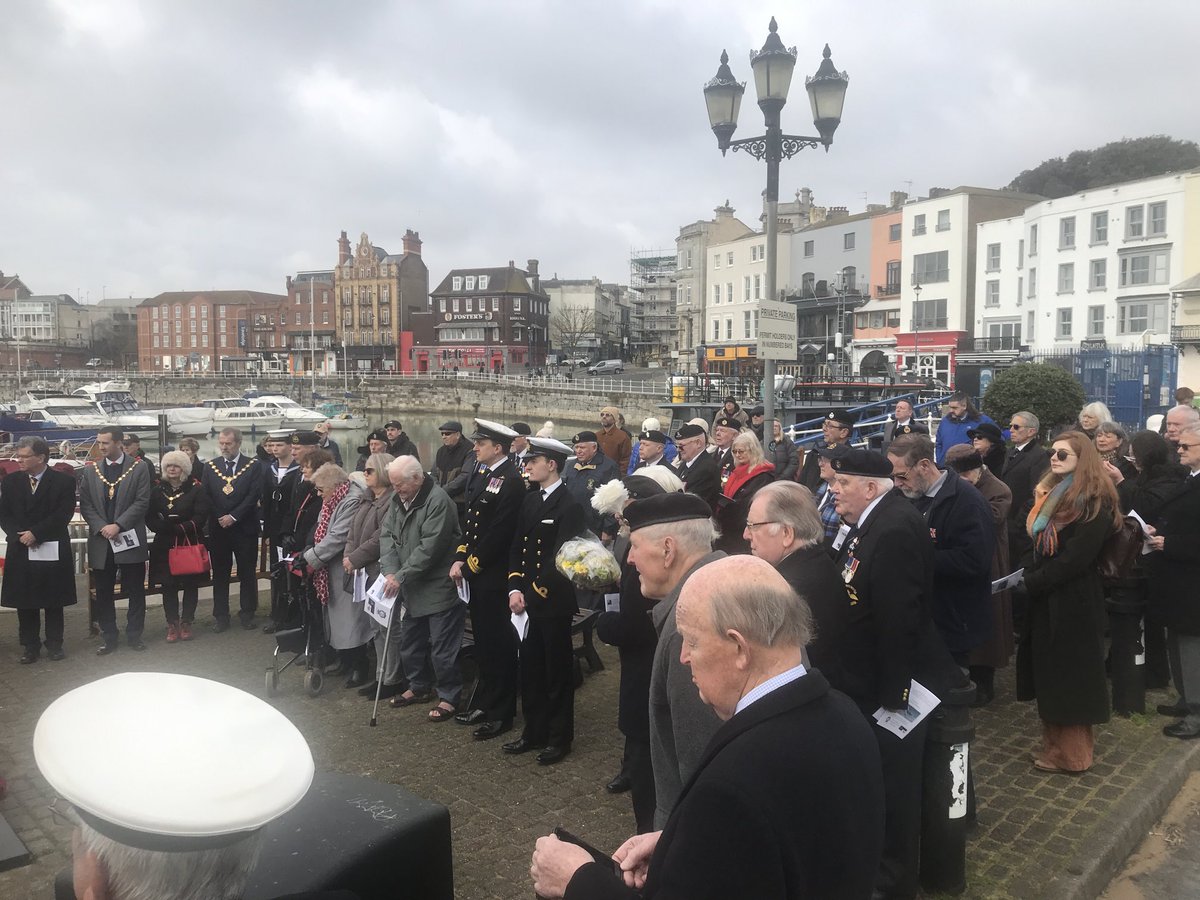 Service in Ramsgate marking 83rd anniversary of Operation Fuller, the doomed attempt to stop three German battleships dashing up the English Channel. Six Fairey Swordfish bi-planes of 825 NAS from Manston were all shot down. Their leader won a posthumous Victoria Cross.