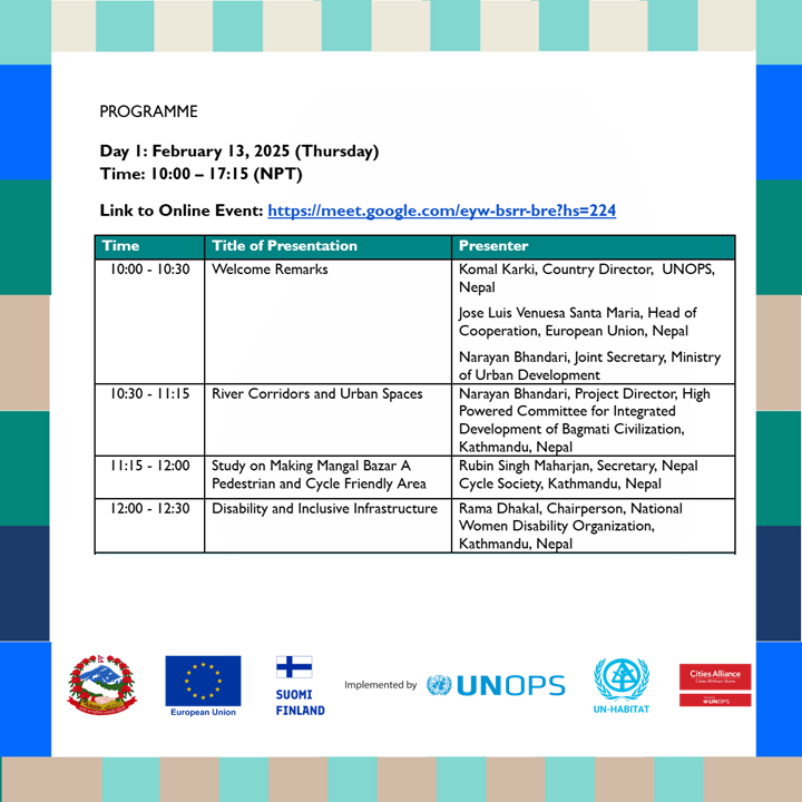 UNOPS_Nepal's tweet photo. The second cohort of the #Cities4Women #Urbanbootcamp brings together a range of urban researchers and practitioners for a transformative learning experience.
Join us on February 13 and 14 https://t.co/8MkJN6qlQ0 https://t.co/sauHaVoWuL