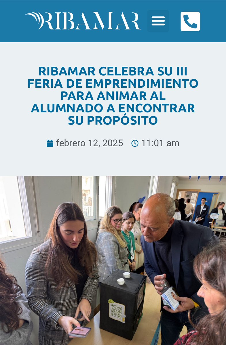 Ribamar (@ribamaresofp) on Twitter photo Así ha sido nuestra III Feria de Emprendimiento. Gracias a nuestros colaboradores y enhorabuena a los ganadores 👉🏻ribamar.org/ribamar-celebr… #fp #feriaemprendimiento #oportunidades #tunuestrocompromiso #tunuestroproposito <a href="/camarascomercio/">Cámara de España</a> <a href="/CesurEdelSur/">CESUR</a> <a href="/aemprende/">Andalucía Emprende</a> <a href="/minifunkids/">MiniFunKids</a> Así ha sido nuestra III Feria de Emprendimiento. Gracias a nuestros colaboradores y enhorabuena a los ganadores 👉🏻ribamar.org/ribamar-celebr… #fp #feriaemprendimiento #oportunidades #tunuestrocompromiso #tunuestroproposito <a href="/camarascomercio/">Cámara de España</a> <a href="/CesurEdelSur/">CESUR</a> <a href="/aemprende/">Andalucía Emprende</a> <a href="/minifunkids/">MiniFunKids</a>