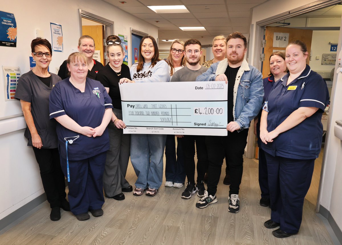 WWL NHS (@wwlnhs) on Twitter photo We are honoured to have been the first thought for this lovely family, who have very kindly donated almost £10,000 to <a href="/ThreeWishesWWL/">Three Wishes Charity</a> Surgical Division and Orrell Ward in memory of George Adair, who sadly died from bowel cancer last year💙
Read more here: wwl.nhs.uk/news/article/2… We are honoured to have been the first thought for this lovely family, who have very kindly donated almost £10,000 to <a href="/ThreeWishesWWL/">Three Wishes Charity</a> Surgical Division and Orrell Ward in memory of George Adair, who sadly died from bowel cancer last year💙
Read more here: wwl.nhs.uk/news/article/2…