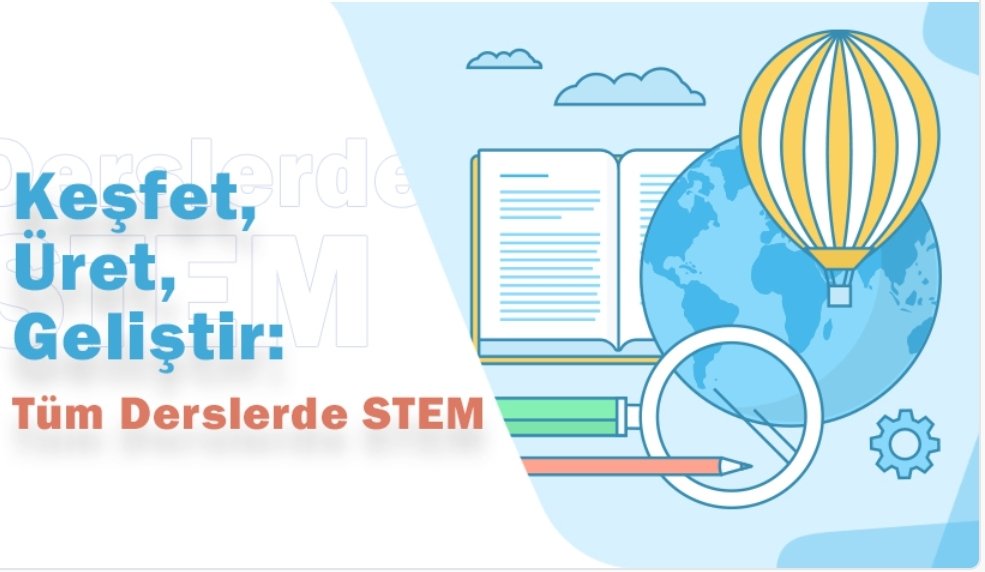 Scientix Türkiye Ekibi tarafindan hazirlanan "Keşfet Üret Geliştir Tüm Derslerde STEM çevrimiçi eğitim kursu" ÖBA'da yayınlanmıştır. oba.gov.tr/egitim/detay/k…