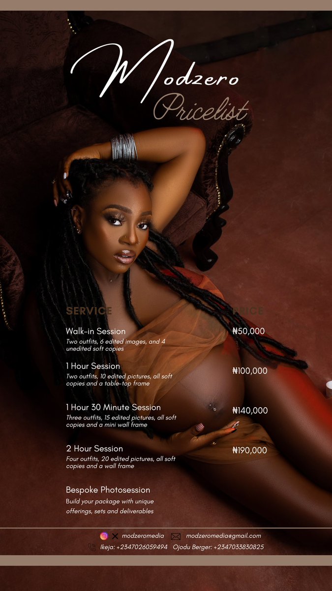 Updated walk-in studio pricelist.

When are we booking this?