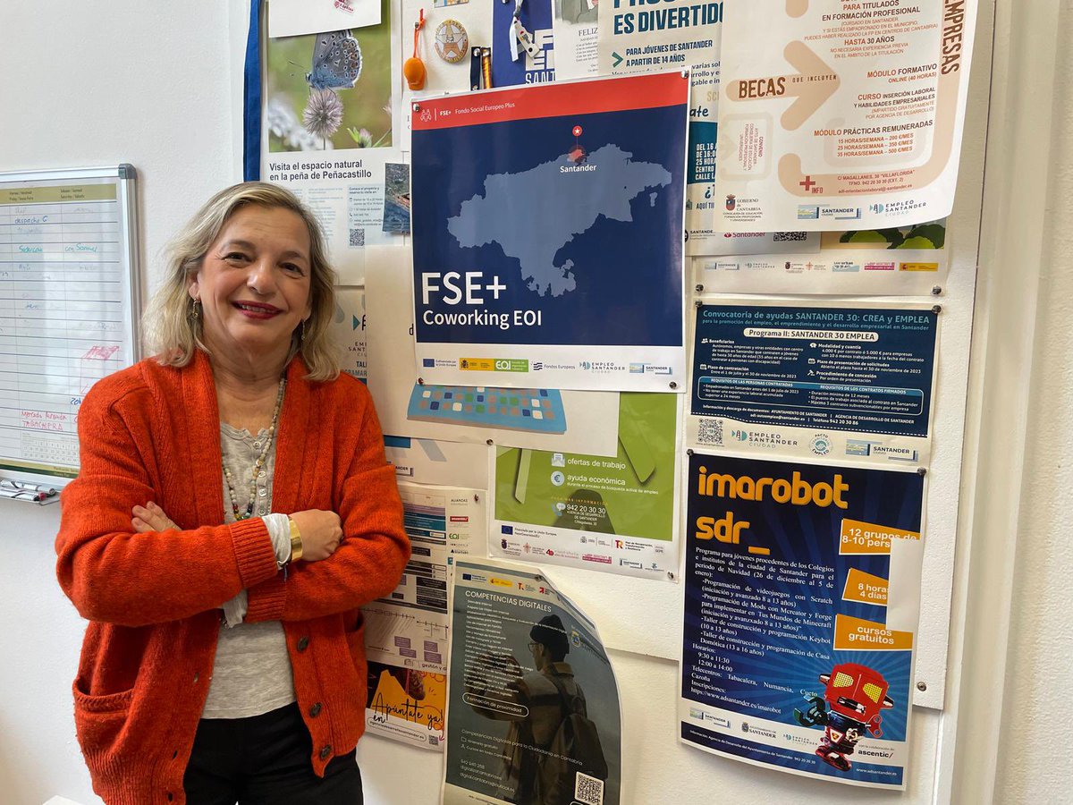 Convocada la XII edición del programa ‘Espacio Coworking Santander’
 
El comienzo de las actividades está previsto para el 10 de marzo.
Los interesados en participar pueden ampliar la información y realizar su preinscripción en el siguiente enlace: eoi.es/es/cursos/9292…