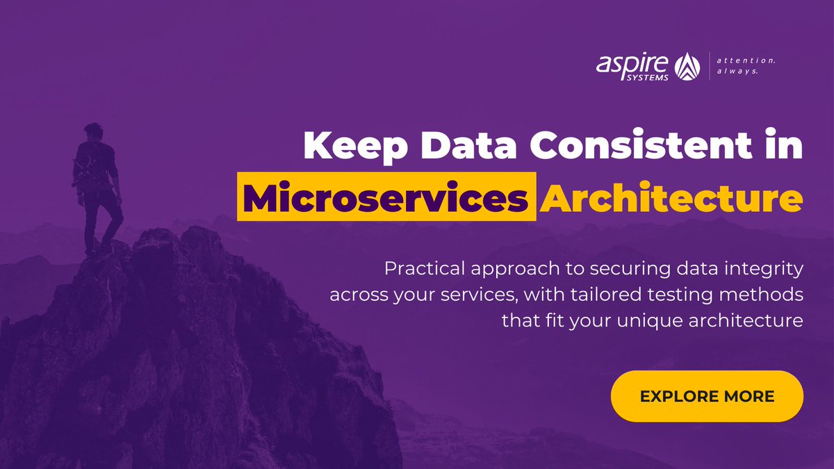 testing_aspire's tweet image. Struggling with data consistency in your microservices? This blog blog.aspiresys.com/testing/how-to… breaks down practical strategies to ensure smooth operations and reliable performance across your services. Optimize your testing approach today!