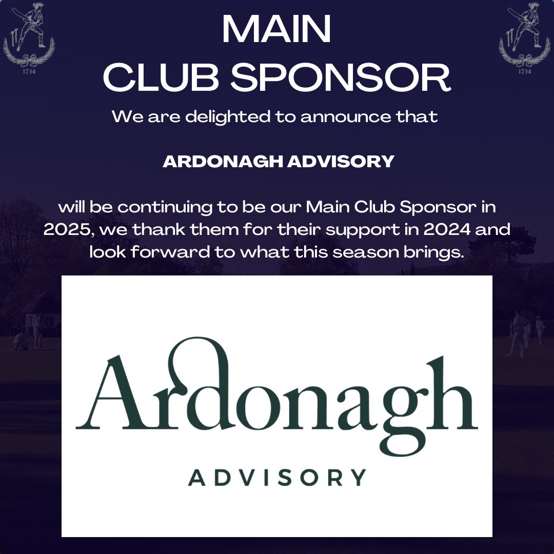 Ardonagh Advisory will continue to be our Main Club Sponsor in 2025 - we thank you for all their support over the last 12 months and look forward to the future

#svcc1734