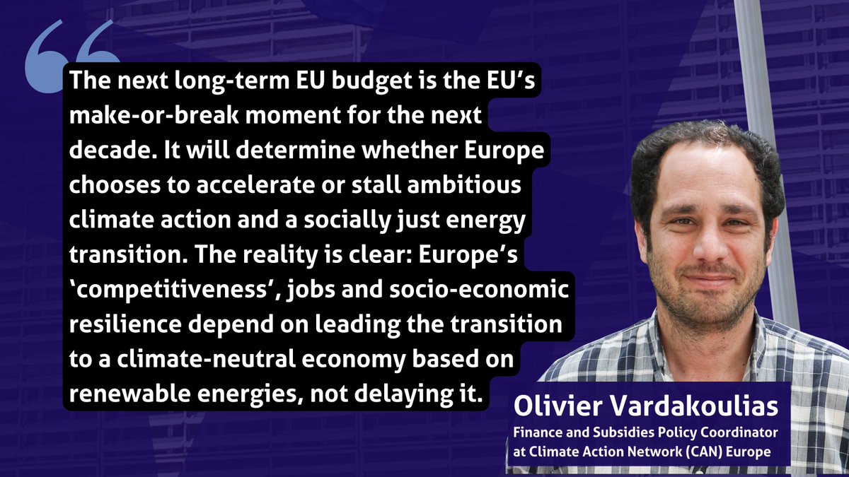 💰💰Budget Alert💰💰

➡️ Commission's roadmap to a new long-term budget, Multiannual Financial Framework (MFF), leaves a gap in mobilising additional finance, crucial for the transition to climate-neutral economy based on renewables and the 'hot topic', European competitiveness.