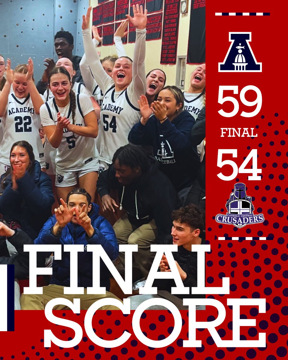Albany Academy Women's Basketball (@academygbball) on Twitter photo SIGNATURE WIN!
On Tuesday, the #Bears played tough defense and beat an exceptional <a href="/CatholicCentral/">Catholic Central</a> squad 59-54 at Picotte Field House.
@Lianawilliamss 15 pts/8 steals/6 rebs
<a href="/EvaGitto/">eva.gitto</a> 11 pts
<a href="/vien_morgan/">Morgan Vien</a> 10 pts/12 rebs
<a href="/alexleonard54/">Alexandra Leonard</a> 10 pts/6 rebs
<a href="/KiraOstovar/">Kira Ostovar</a> 7 pts/7 rebs SIGNATURE WIN!
On Tuesday, the #Bears played tough defense and beat an exceptional <a href="/CatholicCentral/">Catholic Central</a> squad 59-54 at Picotte Field House.
@Lianawilliamss 15 pts/8 steals/6 rebs
<a href="/EvaGitto/">eva.gitto</a> 11 pts
<a href="/vien_morgan/">Morgan Vien</a> 10 pts/12 rebs
<a href="/alexleonard54/">Alexandra Leonard</a> 10 pts/6 rebs
<a href="/KiraOstovar/">Kira Ostovar</a> 7 pts/7 rebs