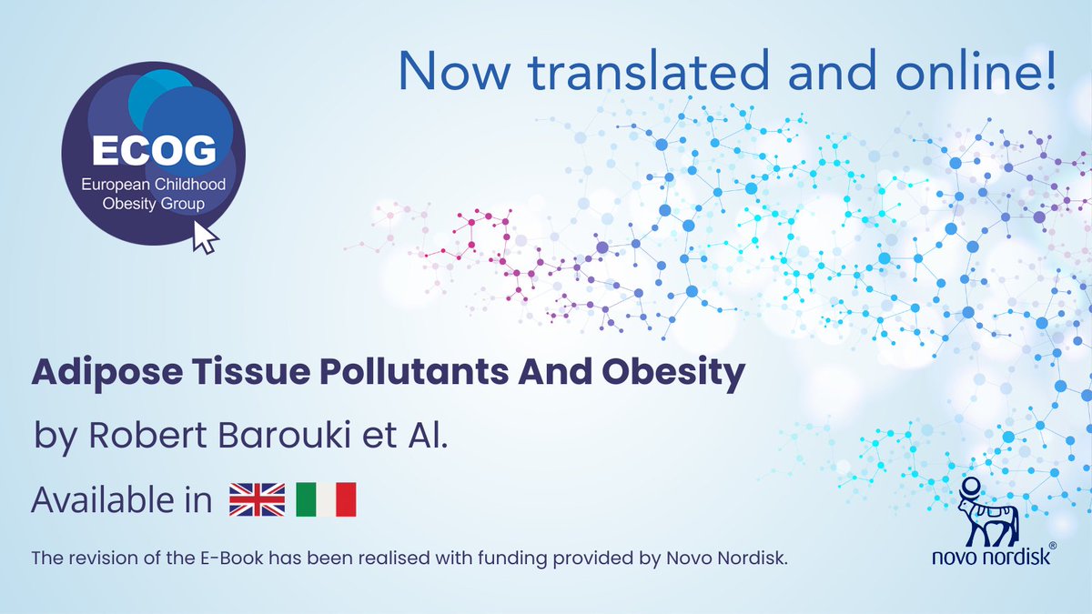 ECOGobesity's tweet photo. The ECOG eBook translation & revision continues with a new article now available in Italian!🇮🇹
🌐Stay tuned as ECOG works to make research on #childhoodobesity more accessible.
🔗 Read the article here: https://t.co/VUH7rCG1XV https://t.co/XrdNZFllaJ