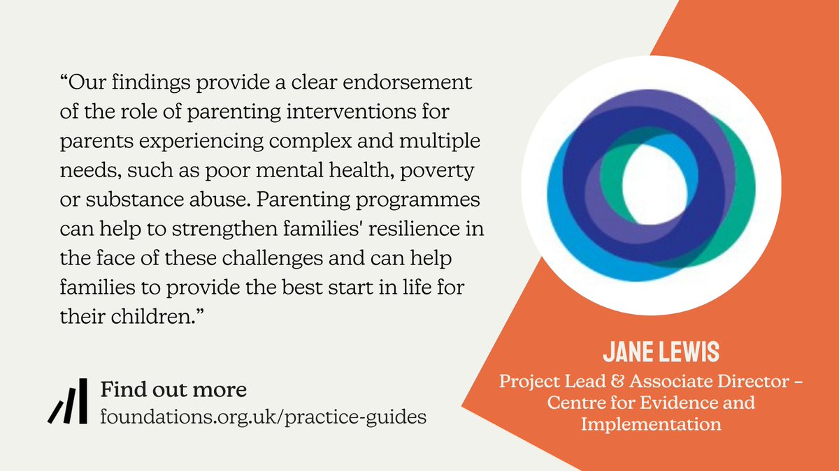 FoundationsWW's tweet image. The new Practice Guide is rooted in the evidence on #WhatWorks to support parents facing challenges, incl. poverty &amp;amp; parental #MentalHealth issues. 

1 of the 2 reviews, by partner @CEI_org, focused on rigorous evaluations of parenting interventions 👇 

foundations.org.uk/practice-guide…