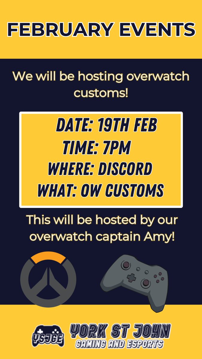 York St John Gaming & Esports Society tweet media
