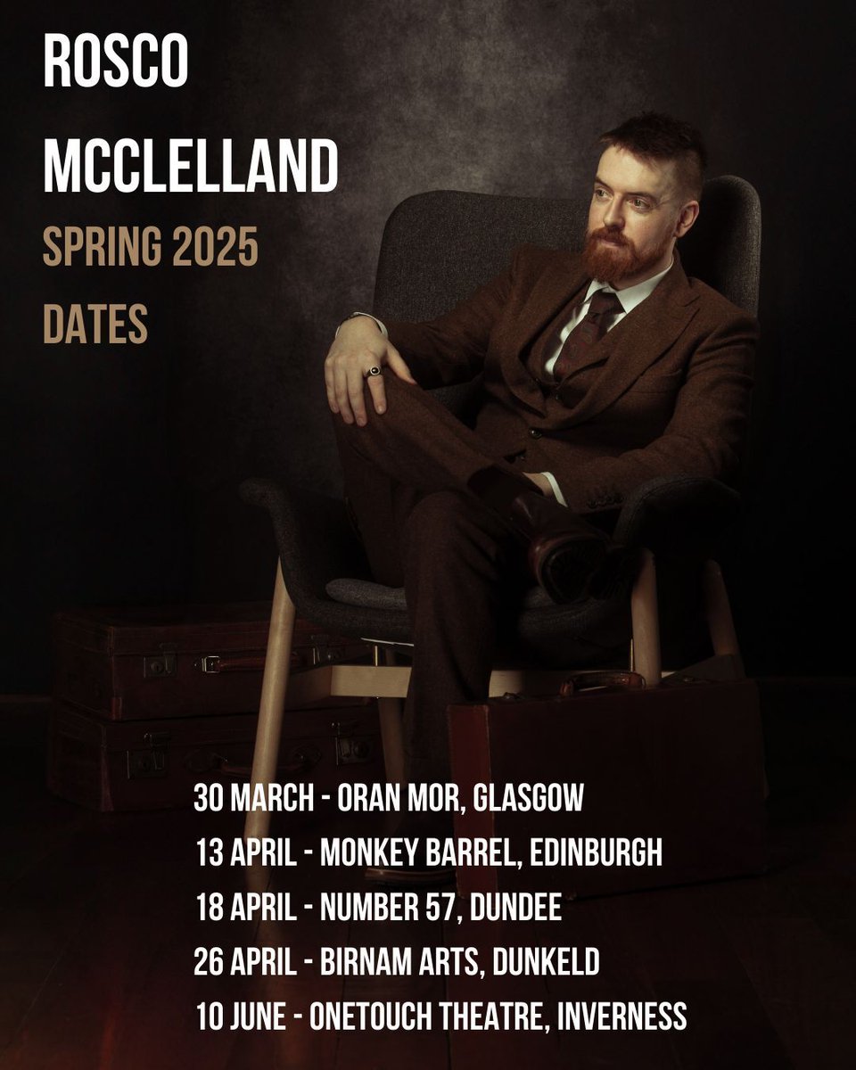 Gag Reflex (@gag_reflex) on Twitter photo Following a momentous Edinburgh Fringe 2024 season, this Spring <a href="/rossisacoolguy/">rosco mcclelland</a> is heading out on tour around Scotland!
buff.ly/3CWziET Following a momentous Edinburgh Fringe 2024 season, this Spring <a href="/rossisacoolguy/">rosco mcclelland</a> is heading out on tour around Scotland!
buff.ly/3CWziET