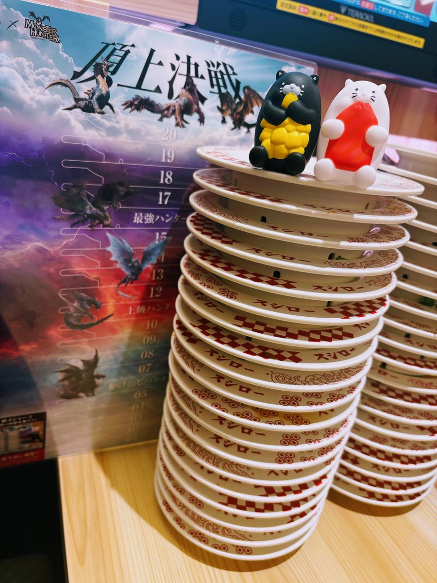 スシロー行ってきたー🍣フルフルウェットティッシュケースほしーー