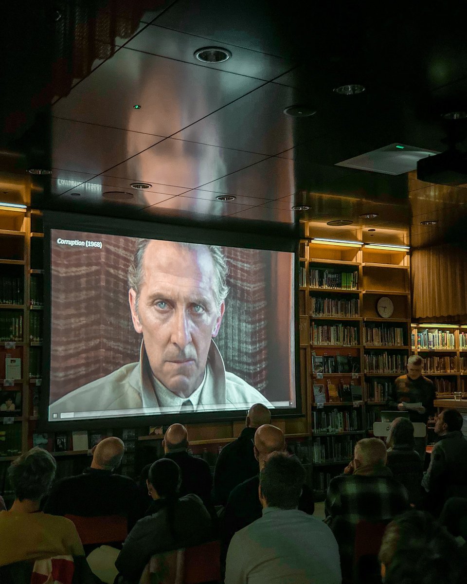 BFI_Ian's tweet image. About Monday night...
Dr. David Melbye led a @BFI #Library audience through the symbolic modalities and polyrhythms of Horror Jazz - the use of African American jazz music in post-war British cinema. A top bebop talk.
#librarytalks #literaryevents #cinema #britishcinema