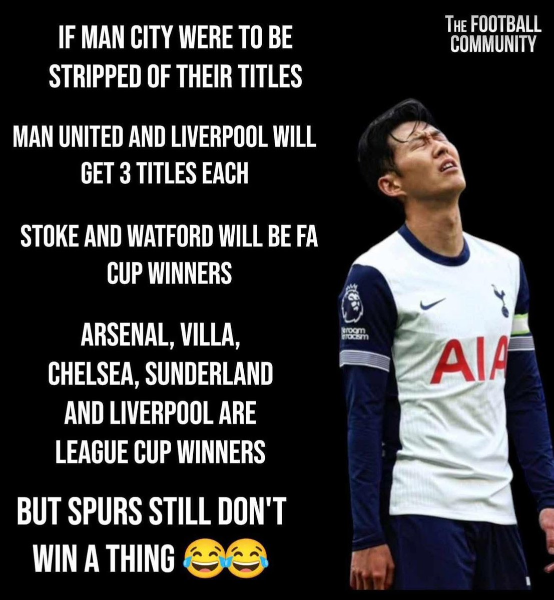 Ooops #thfc … so unkind 😜