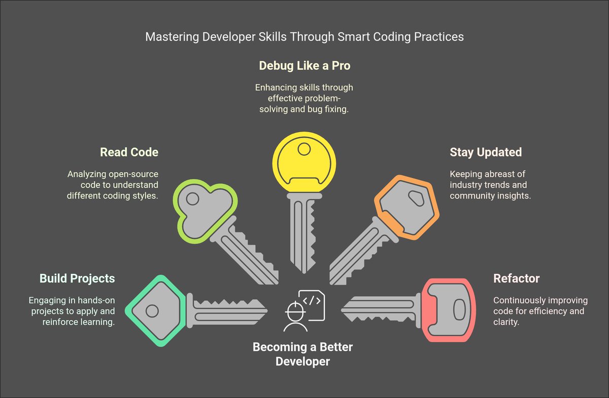 codewithsadee_'s tweet image. Want to level up your coding skills? It’s not just about writing more code, it’s about writing smarter code! Here’s how you can improve daily