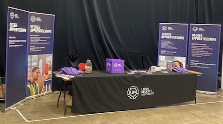 Our <a href="/leedsbeckett/">Leeds Beckett</a> University Central Apprenticeship Team are set-up and ready to meet you. Come visit our stall to speak to our friendly team who will be able to tell you all about the fantastic apprenticeships we have on offer! #NAW2025 #LARF25 #LeedsBeckett <a href="/LBUHealth/">The School of Health, Leeds Beckett University</a>