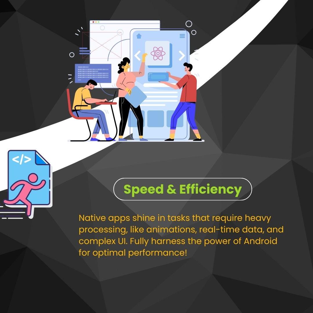 justacademy23's tweet photo. Slide 1:
⚡ Native Android
Slide 2:
📈 Speed &amp; Efficiency
#AndroidDevelopment #SmoothExperience #AppSpeed #TechInnovation #NativeApp #AndroidPower #AppEfficiency #DeveloperLife #MobileTech #Kingdom https://t.co/VRglR5kb4S