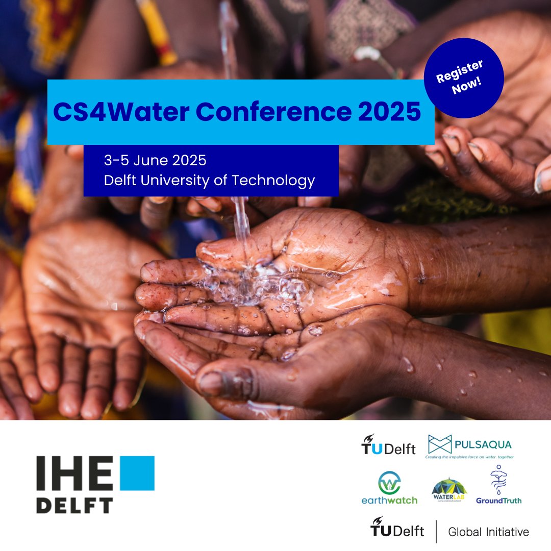ihedelft's tweet image. Join us for the inaugural Citizen Science 4 Water (CS4Water) Conference, taking place on 3-5 June 2025 at the Delft University of Technology Auditorium Conference Center.

More info: un-ihe.org/topic/cs4water… 

#citzenscience #waterscience #SDGs