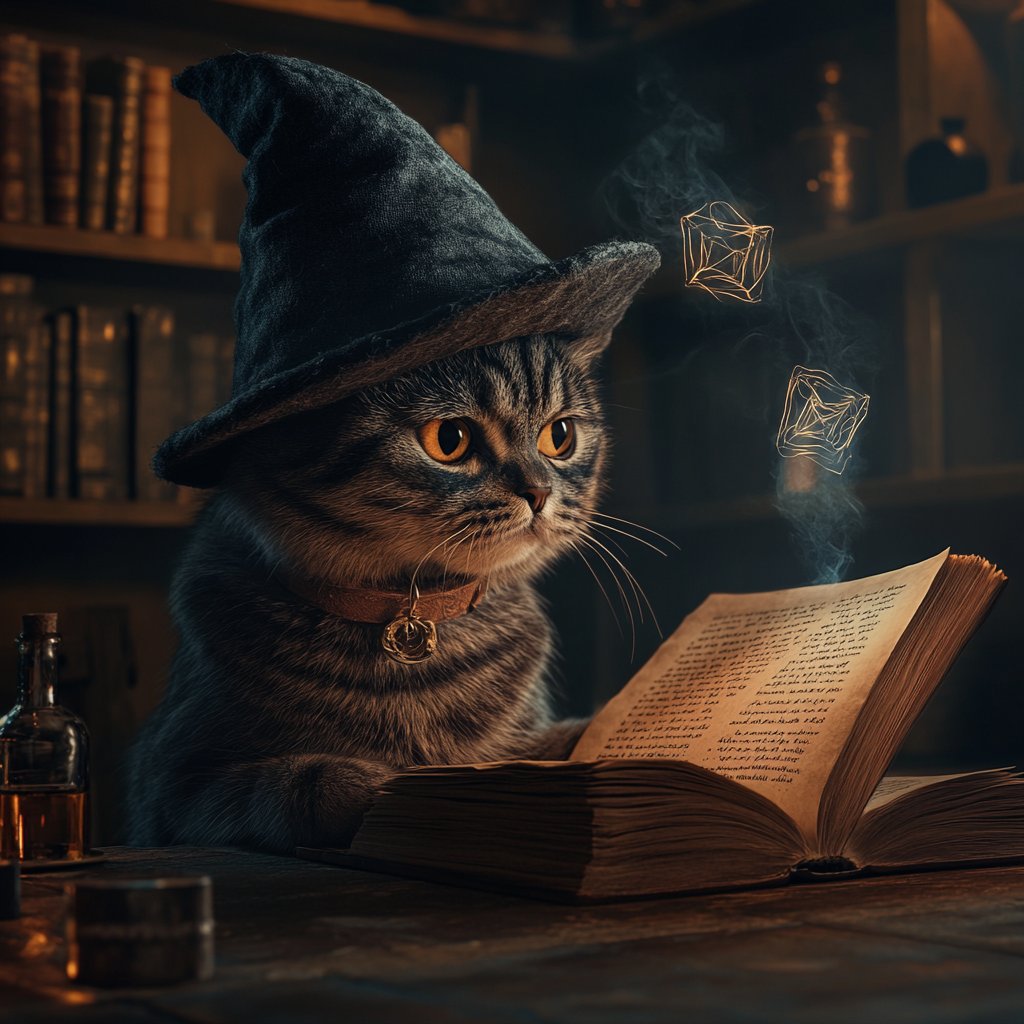 odyssey61734339's tweet image. 魔法のページをめくる真剣な表情の猫。🐱🪄  A cat engrossed in turning the magical pages. 📜🌟 #magiccat #catwisdom