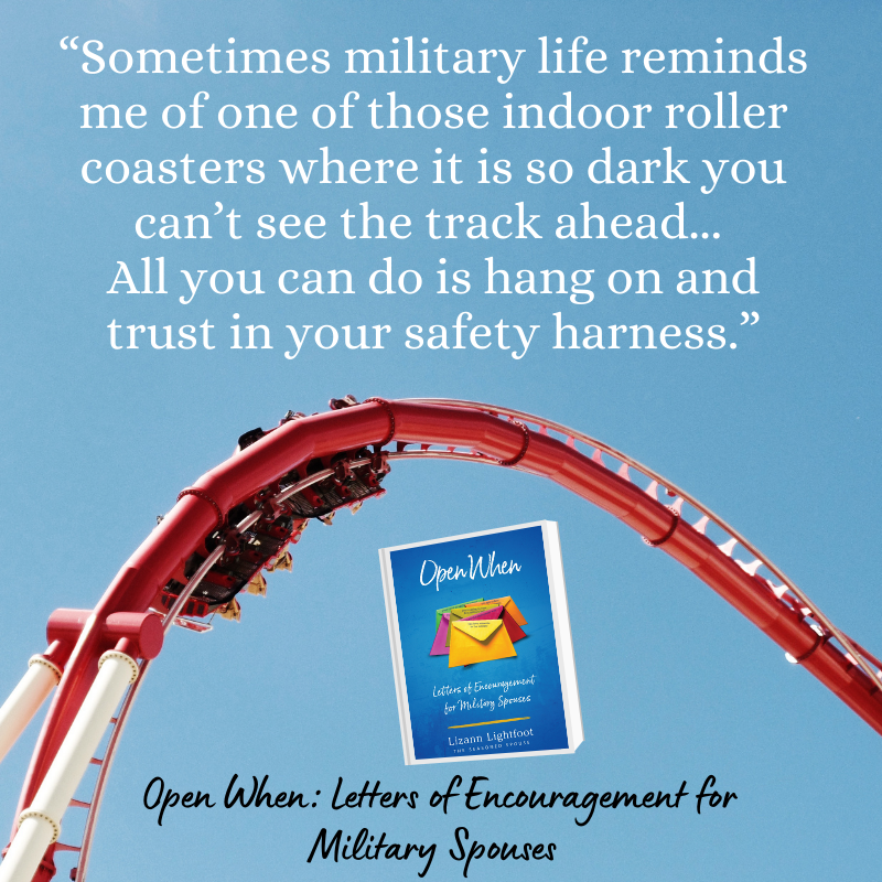 SeasonedSpouse's tweet photo. Does military life feel like a crazy roller coaster? Who do you lean on as your safety harness when the ride gets a little wild?
We all need encouragement sometimes, and it helps to know that we aren't alone on this wild, unpredictable ride!
#openwhenbook #milspouse #author https://t.co/Nlyus0qzy6