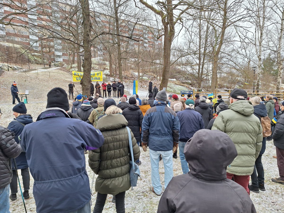 Sverige och Europa måste vakna på allvar - inledande budskap vid den 125:e manifestationen på Fria #Ukraina s plats mot Rysslands fullskaliga och olagliga invasionskrig. #svpolitik