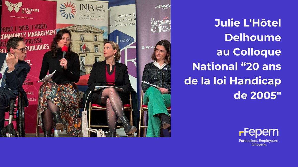 🎙️ Julie L'Hôtel Delhoume, hier, au Colloque National "20 ans de la loi #Handicap de 2005" : en 20 ans, des progrès ont été réalisés, mais beaucoup reste à faire... ▶️ tinyurl.com/3su4n454

#20ansLoiHandicap #Inclusion