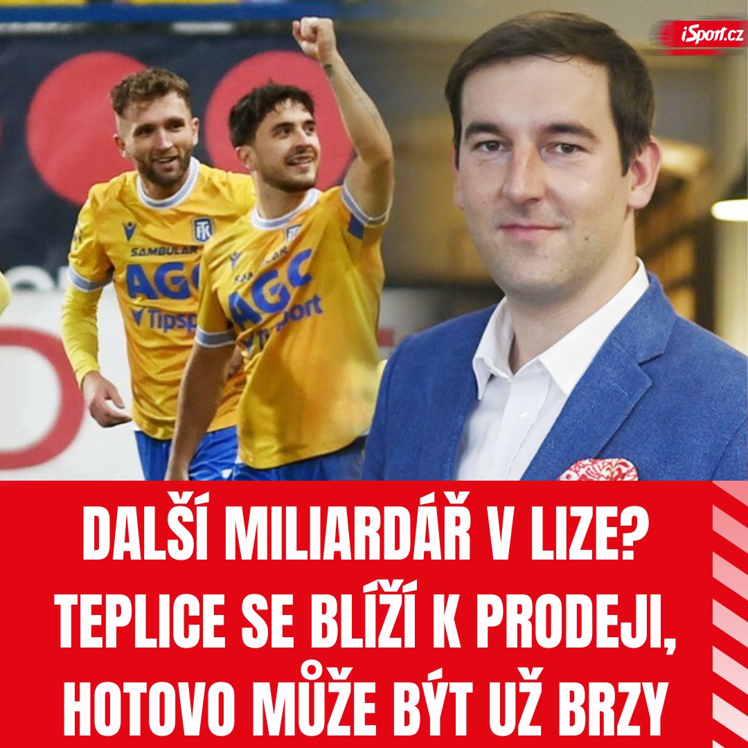 Miliardáři a české fotbalové kluby, další díl. Vypadá to, že majoritní  balík FK Teplice koupí podnikatel Milan Kratina. Více zde 👉🏼  https://t.co/5ZByP0TMF5, image size:1080x1080