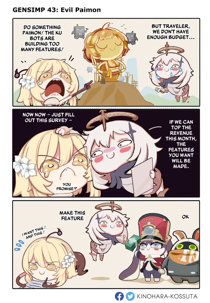 kinoharakossuta's tweet photo. me itchy if I don't draw satirical comedy.

#Genshinlmpact  #paimon 
-1 sponsor 😭 https://t.co/dwi1qnyJ6S