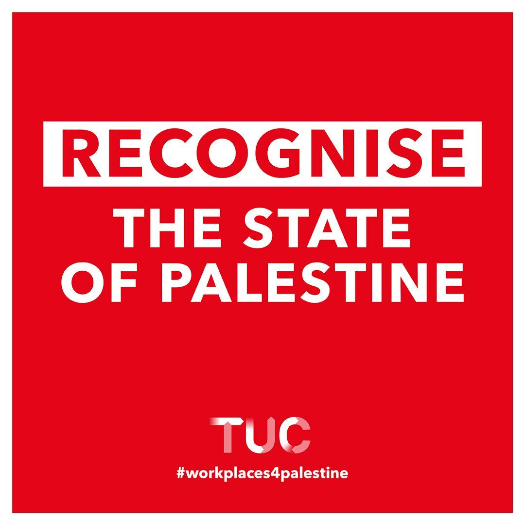 PALESTINE: WORKPLACE DAY OF ACTION

🗓️  Thursday 13 February

UNISON is supporting the TUC day of action calling for renewed international pressure to make the ceasefire work and the immediate recognition for the State of Palestine.