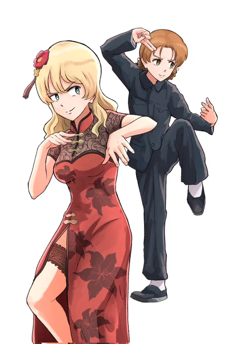 チャイナドレスダージリンと人民服オレンジペコ 
