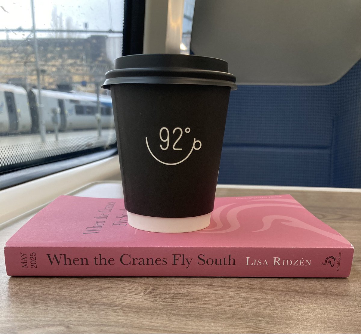 Sarah Hughes (@sarahshugs) on Twitter photo A long train journey, a brand new book & a very good (& very hot!!) coffee. In my happy place xxx 🚂📚☕️♥️ Thank you <a href="/DoubledayUK/">Doubleday Books</a> & <a href="/92DegreesUK/">92 Degrees Coffee</a> 😘🙏xxx #WhenTheCranesFlySouth A long train journey, a brand new book & a very good (& very hot!!) coffee. In my happy place xxx 🚂📚☕️♥️ Thank you <a href="/DoubledayUK/">Doubleday Books</a> & <a href="/92DegreesUK/">92 Degrees Coffee</a> 😘🙏xxx #WhenTheCranesFlySouth