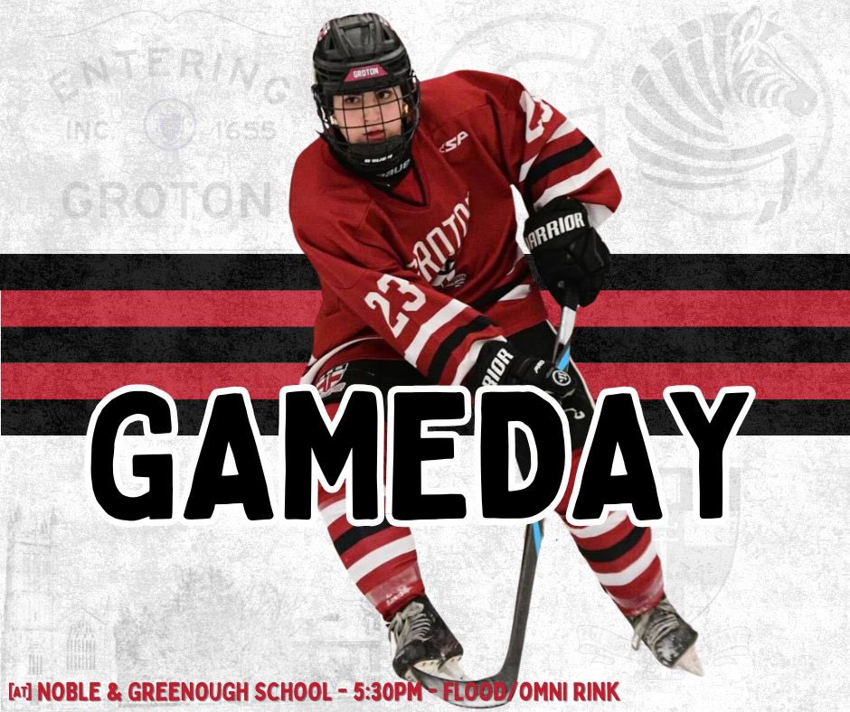 grotongvh (@grotongvh) on Twitter photo 🚨 Go time! 🚨 The Zebras hit the road for a BIG ISL matchup against Nobles! 💪 😤 #zeebs #together #keepgoing
⏰ - 5:30pm
🆚 - <a href="/NoblesGirls/">Nobles Girls Hockey</a>
🏟️ - Flood/Omni Rink
🎥 - LiveBarn
<a href="/NEPSGIHA/">New England Prep School Girls Ice Hockey Assoc.</a> <a href="/NEHockeyJournal/">New England Hockey Journal</a> <a href="/neutralzoneW/">Neutral Zone Women's</a> <a href="/NEGHRHockey/">New England Girls Hockey Report</a> <a href="/HNIBonline/">Hockey Night</a> <a href="/GrotonZebras/">Groton Athletics</a> 🚨 Go time! 🚨 The Zebras hit the road for a BIG ISL matchup against Nobles! 💪 😤 #zeebs #together #keepgoing
⏰ - 5:30pm
🆚 - <a href="/NoblesGirls/">Nobles Girls Hockey</a>
🏟️ - Flood/Omni Rink
🎥 - LiveBarn
<a href="/NEPSGIHA/">New England Prep School Girls Ice Hockey Assoc.</a> <a href="/NEHockeyJournal/">New England Hockey Journal</a> <a href="/neutralzoneW/">Neutral Zone Women's</a> <a href="/NEGHRHockey/">New England Girls Hockey Report</a> <a href="/HNIBonline/">Hockey Night</a> <a href="/GrotonZebras/">Groton Athletics</a>