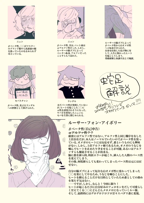 読まなくても大丈夫な解説……。
みんなもオメガバかいて!!!!!おねがい!!! 