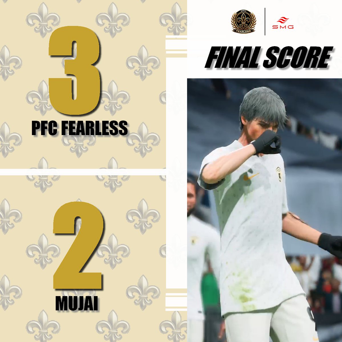 PFC Fearless (@fearless_cp) on Twitter photo Résultats de la soirée
🟩 | 2-0 <a href="/FCVB_eSport_CP/">FCVB eSport Club Pro</a>
⚽️ | Nels
⚽️ | Tanko
🅰️🅰️ | Veusti
⭐️ | Tanko
🟩 | 3-1 TBZ
⚽️⚽️ | Nels
⚽️ | Veusti
🅰️ | Tanko
🅰️ | Bnito
⭐️ | Nels
🟩 | 3-2 <a href="/Mujai_RS/">Mujai / XIG</a>
⚽️🅰️ | Veusti
⚽️ | Tanko
⚽️ | Susu
🅰️ | Melio
🅰️ | Pecho
⭐️ | Veusti
⚫️🟡
_______ Résultats de la soirée
🟩 | 2-0 <a href="/FCVB_eSport_CP/">FCVB eSport Club Pro</a>
⚽️ | Nels
⚽️ | Tanko
🅰️🅰️ | Veusti
⭐️ | Tanko
🟩 | 3-1 TBZ
⚽️⚽️ | Nels
⚽️ | Veusti
🅰️ | Tanko
🅰️ | Bnito
⭐️ | Nels
🟩 | 3-2 <a href="/Mujai_RS/">Mujai / XIG</a>
⚽️🅰️ | Veusti
⚽️ | Tanko
⚽️ | Susu
🅰️ | Melio
🅰️ | Pecho
⭐️ | Veusti
⚫️🟡
_______