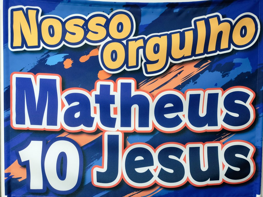 kani_kama381's tweet image. ゲーフラ準備完了。
1年間ゴール裏で掲げます🙌

テッペン獲ろうぜ、マテウス❗
#vvaren 
#matheusjesus