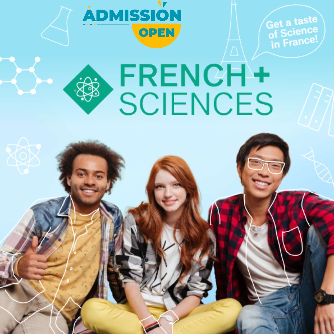 Would you like to study in a dynamic scientific environment, alongside engineers, entrepreneurs, teachers and researchers and learn or improve your French while visiting #France? ✈️🇫🇷

The “French+#Sciences" program is here for you!

 For more info visit: campusfrance.org/en/actu/french…