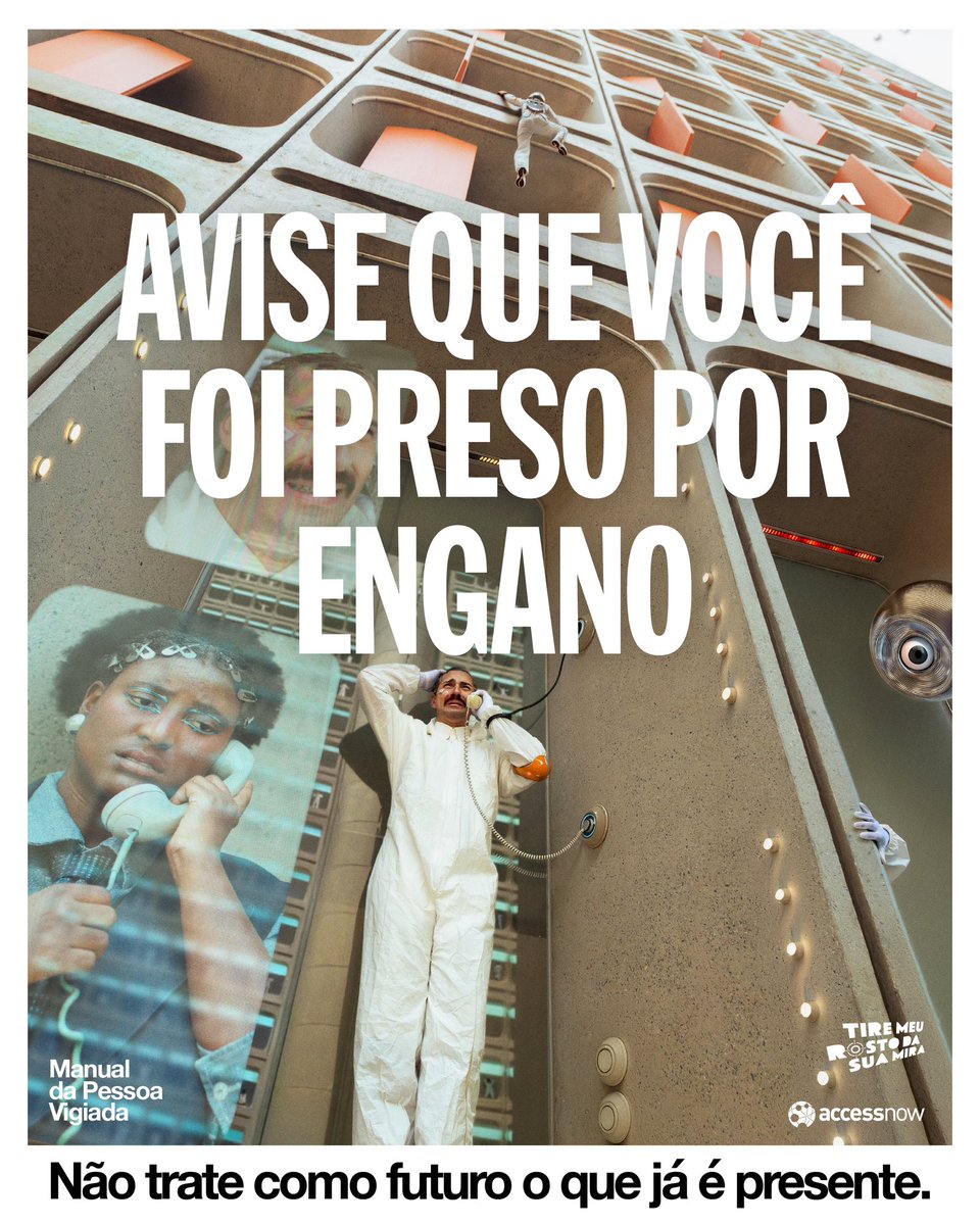 Manual da Pessoa Vigiada 👁️ 

Confira em tiremeurostodasuamira.org.br/manual-da-pess…

❌ MEU ROSTO NÃO 

<a href="/accessnow_latam/">Access Now | Latinoamérica</a>