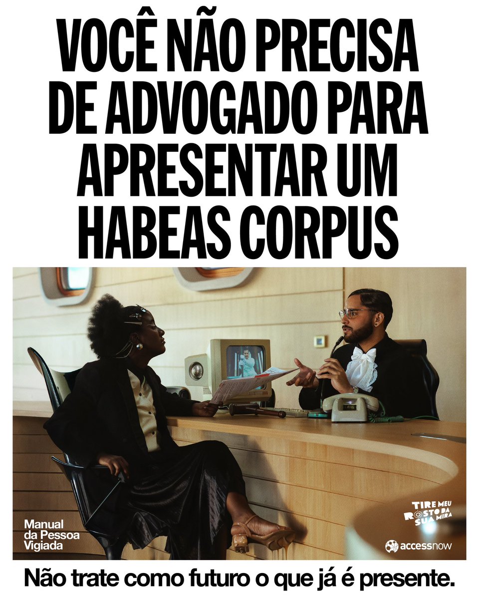 Manual da Pessoa Vigiada 👁️ 

Confira em tiremeurostodasuamira.org.br/manual-da-pess…

❌ MEU ROSTO NÃO 

<a href="/accessnow_latam/">Access Now | Latinoamérica</a>